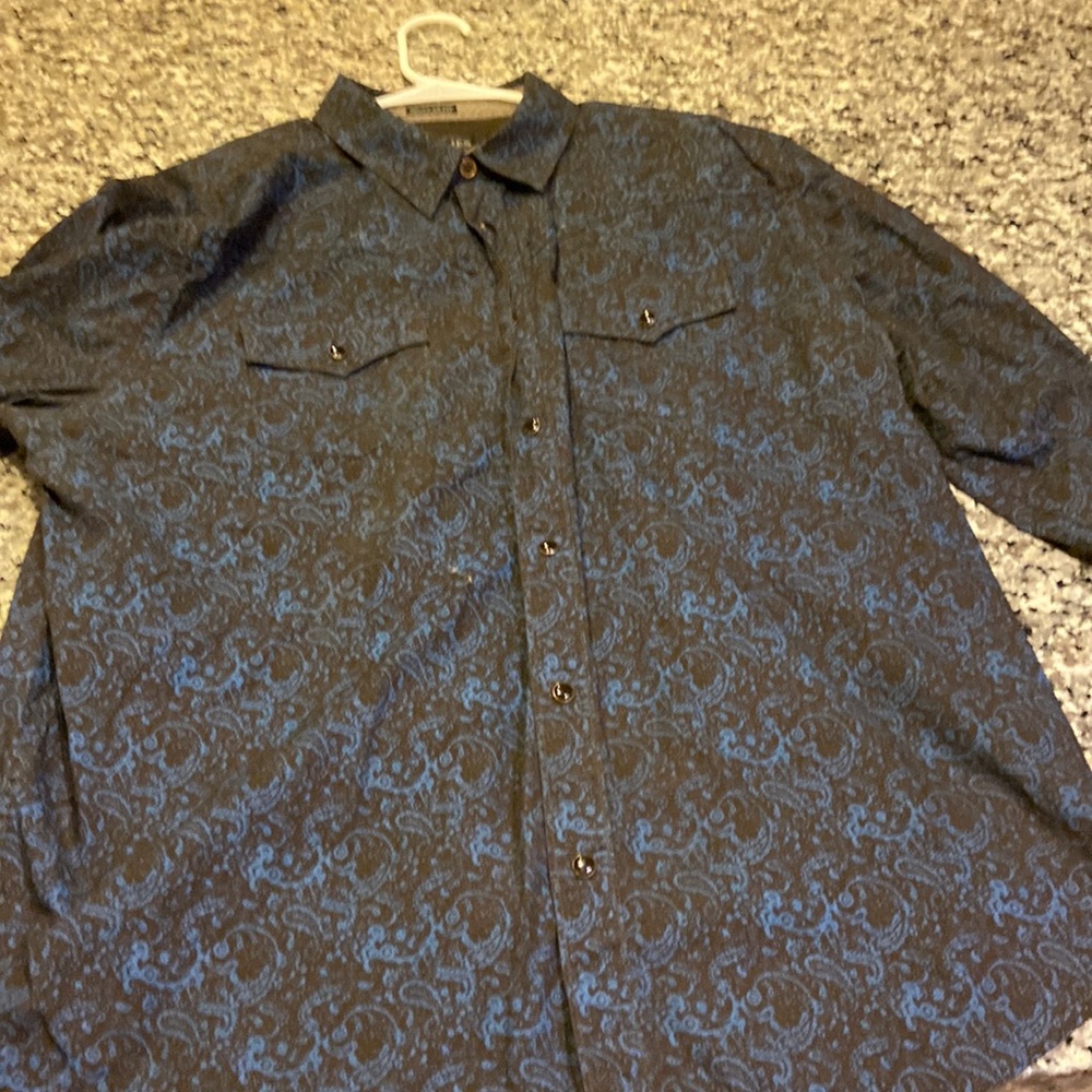Cody James xl pearl snap button up